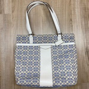 Coach F28927 Chambray Signature C Logo Tote Bag